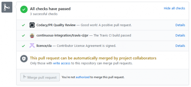 Automatic tests run against Magento 2 Pull Requests on GitHub