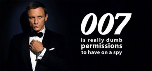007 is really dump permissions to have on a spy (c) @nixcraft